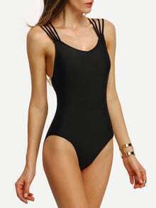 Strappy Crisscross One-Piece Swimwear