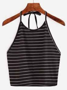 Halter Striped Cami Top