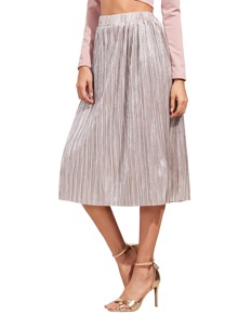 Pink Loose Midi Skirt