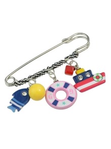 Cute Colorful Fish  Shape Big Brooches