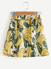 Banana Print Skirt