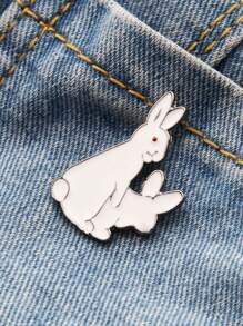 Cut Bunny Shaped Brooch