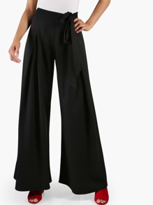 Wide Leg Palazzo Pants BLACK