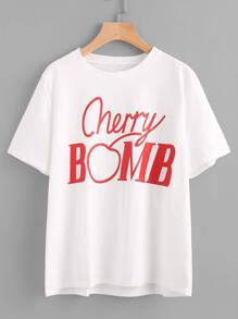 Cherry Bomb Print Tee