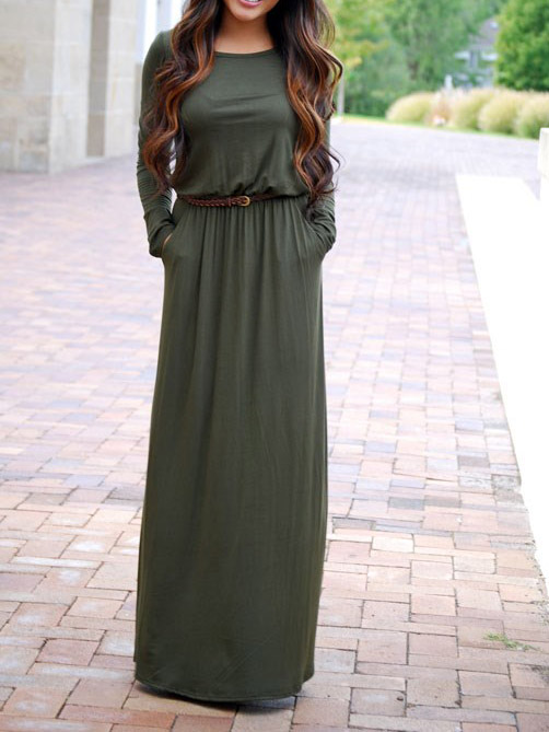 Maxi dresses with sleeves and pockets Maxi dresses with sleeves and pockets