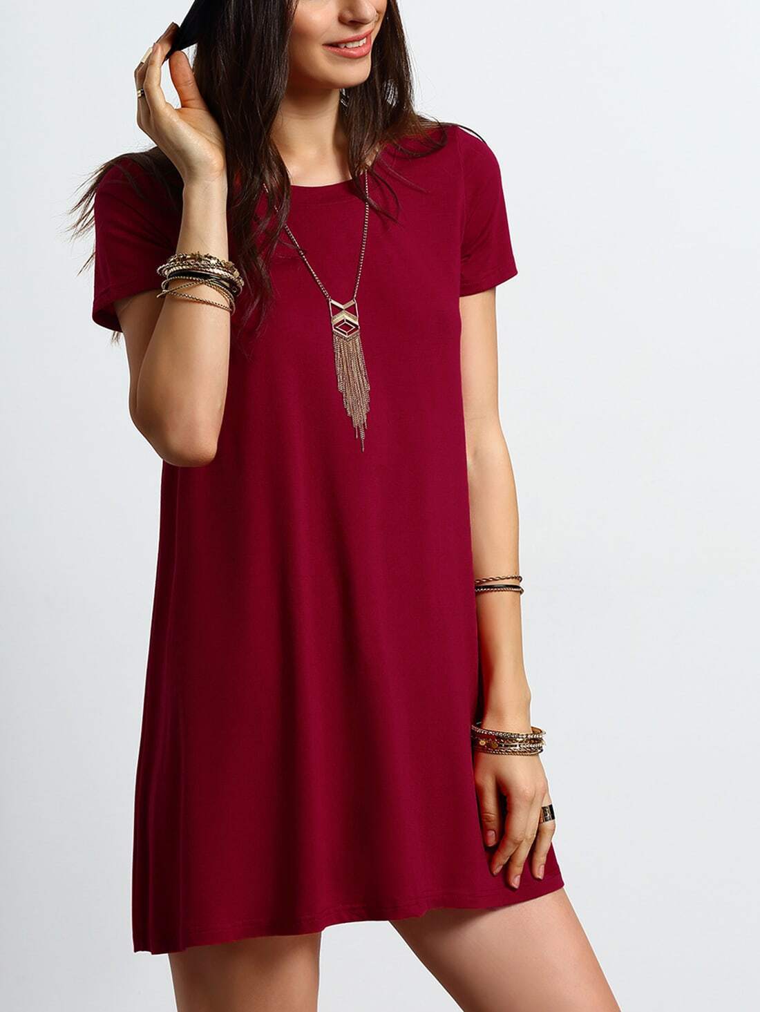 Casual Burgundy Dresses