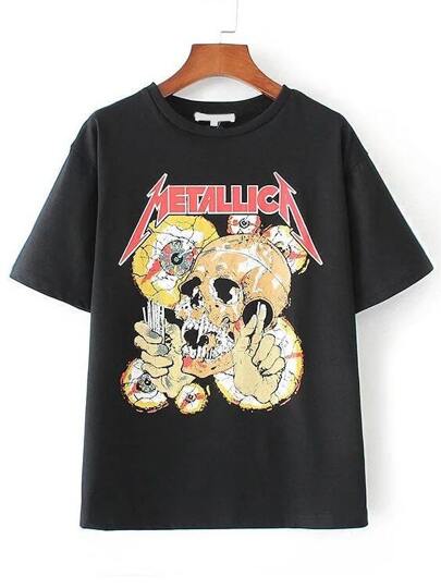 Skull Print Rock Tee